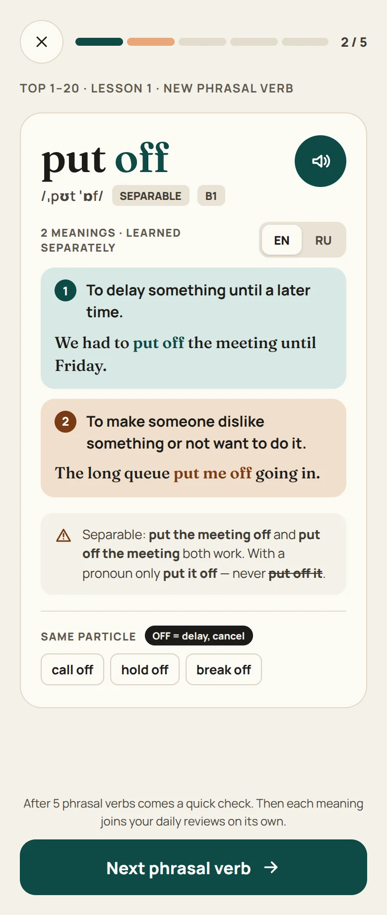 Phrasal Verbs: a lesson
